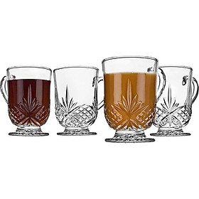 Mua Set 4 cốc bia pha lê Godinger Dublin có quai 350ml Hàng chính hãng