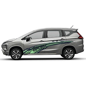 Tem cho xe thể thao, decal chữ SPORT, tem dòng xe Ciaz, xe Wigo WRAP 64, KT 272x50cm