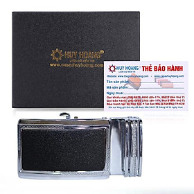 Đầu khóa da bò Huy Hoàng 3,5P đầu trắng màu đen HT9110