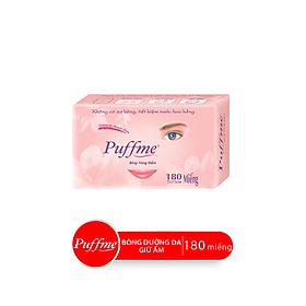 Hộp Bông Dưỡng Da PUFFME Airlaid, 180 Miếng/Hộp