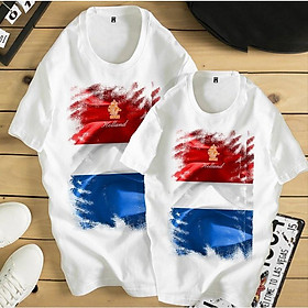 Áo thun gia đình  vải cotton mịn, mặc thoáng mát, áo thun form dáng slimfit đẹp, mẫu ATGD04