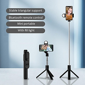 Mua Gậy chụp ảnh 3 chân có đèn led trợ sáng và điều khiển từ xa Bluetooth kích thước siêu dài chiều dài kéo ra lên đến 101cm