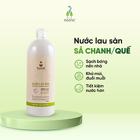 Lau Sàn Nhà Fuwa3e Hương Sả Chanh/Tinh Dầu Quế Enzyme Sinh Học Sạch Khuẩn Đuổi Muỗi An Toàn Chai 1L