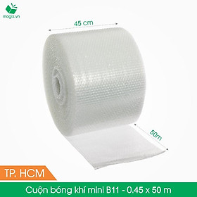 B11 - 0,45x50 (m) - Cuộn Bong Bóng Khí - Màng xốp hơi - Xốp nổ - gói hàng bọc hàng