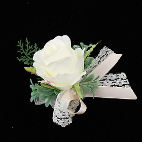 Bridesmaid Wedding Wrist Corsage Party Prom Hand Flower Decoration
