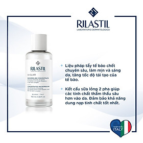 SỮA TẨY TẾ BÀO CHẾT CÔNG THỨC 2 PHA TÁI TẠO VÀ PHỤC HỒI DA RILASTIL 100 ML - D-CLAR CONCENTRATED MICROPEELING