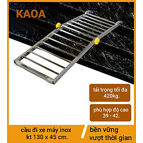 Thang đi xe máy inox . kt 130x45cm