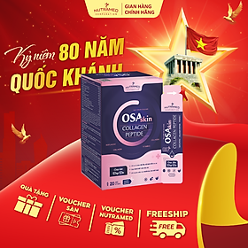 Gói uống Osaskin Collagen Peptide hỗ trợ tăng độ đàn hồi, làm đẹp da, chống lão hoá - Nutramed