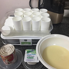 Mua Combo 12 Cốc Thủy Tinh Sữa Chua Có Nắp  Hũ Làm Bánh Pudding Caramel An Toàn Tiện Lợi