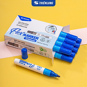 Bộ 10 Bút lông bảng FlexOffice FO-WB02 - Xanh