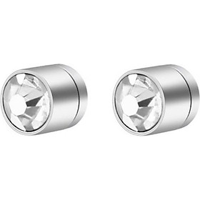 Bông Tai Nam Châm Hít Tai Đính Đá Chất Liệu Thép Titan Không Rỉ TT 1688 - 1 cặp