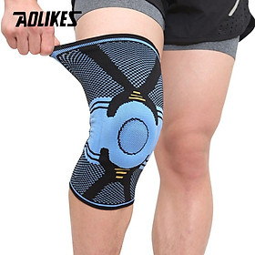 Đai bảo vệ đầu gối AOLIKES A-7725 trợ lực khớp gối với silicone đàn hồi sport knee protector