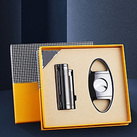 Mua Bộ Sét Phụ Kiện Xì Gà 2 Món Bật Lửa Hột Qụet  Dao Cắt T14 - Giao màu ngẫu nhiên