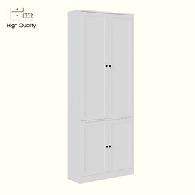 Mua HAPPY FURNITURE   MATTA - Kệ sách 6 tầng 4 cửa mở   KSA_070   80cm x 28cm x 200cm DxRxC