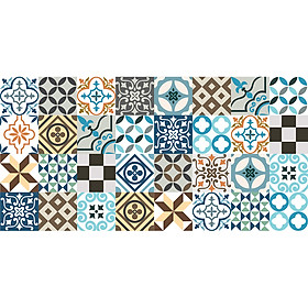 Mua Decal gạch bông cổ điển KT01-15 (loại 32 ô 15x15 cm)