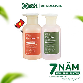 Combo Sữa Tắm Trắng Da, Sữa Dưỡng Thể Cam Trà Cỏ Cây Hoa Lá - Dưỡng Da Trắng Sáng Tự Nhiên Từ Bột Vỏ Cam - 300g