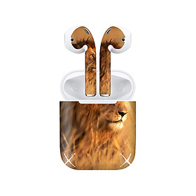 Mua Miếng dán skin chống bẩn cho tai nghe AirPods in hình con vật - dvz017 (bản không dây 1 và 2)