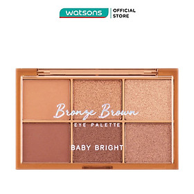 Hình ảnh Bảng Phấn Mắt 6 Ô Màu Baby Bright Eye Palette 0.7g #Bronze Brown