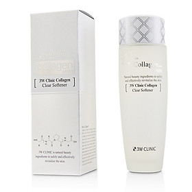 Nước hoa hồng dưỡng trắng, tái tạo da 3W Clinic Collagen White Clear