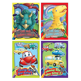 Tô màu Thế Giới Khủng Long và Phương Tiện Giao Thông – Bản Quyền