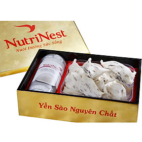 Tổ Yến Sào Còn Lông Góc NutriNest Giá Tốt Dinh Dưỡng 100g - Kèm Đường Phèn