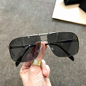 Kính râm nam cao cấp cho nam dáng vuông Mắt phân cực chống lóa Uv + Tặng kèm phụ kiện