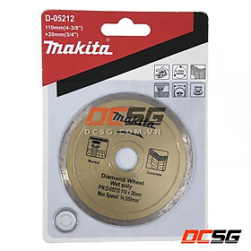 Đĩa cắt kim cương dạng mép liên tục 110x20/16mm Makita D-05212 | DCSG