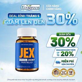 Viên Uống Giảm Đau Xương Khớp JEX Ecogreen Tái Tạo Sụn Khớp