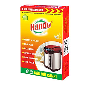 Bột tẩy cặn canxi ấm đun nước, cây nước, bình nước nóng lạnh 100g Hando