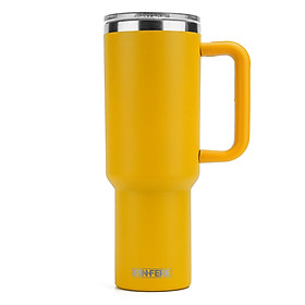 Ly Giữ Nhiệt RINFERE 1183ml Có Tay Cầm, Nắp Trượt Vặn Kín Chống Rò Rỉ 100% - Vừa Hộc Để Ly Ô Tô - Đế Chống Trượt - Khắc Tên Theo Yêu Cầu