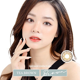 Áp tròng TEA BROWN 14.0mm - FAIRY SHOP CONTACT LENS độ 0 đến 6
