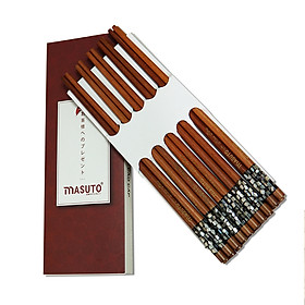 Mua Đũa Ăn Gỗ Cẩm Lai Tự Nhiên Khảm Trai Đầu Tròn Cao Cấp