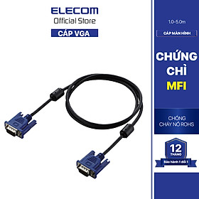Mua Cáp Màn Hình D-sub15 - Dsub15 Elecom CAC-10BK CAC-20BK CAC-30BK đầy đủ chiều dài - Hàng Chính Hãng