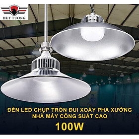 Mua Đèn Led pha xưởng đui xoáy ánh sáng trắng chụp đèn tròn ( 30W - 50W - 100W ) cao cấp - Huy Tưởng