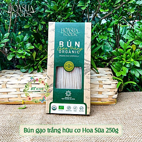 Bún Phở gạo trắng hữu cơ Hoa Sữa Food hộp 250gr