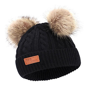 Boys Girls  Hat Thick Warm Winter Soft Cotton Knitted