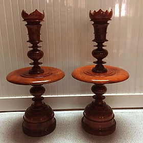 Mua Cặp chân đèn nến gỗ Hương 50CM