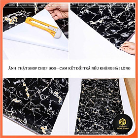 Mua Decal dán bếp - Giấy dán tường giả vân đá 3D chịu nhiệt  chống nước  chống dầu mỡ dễ dàng lau chùi - Minh châu decal