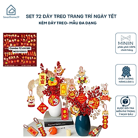 Bộ 72 Dây Treo Trang Trí Tết Hình Rồng -Trang Trí Chậu Cây Năm Mới, Dây Treo Cành Mai, Cành Quât, Cành Đào Cho Mọi Nhà - HÀNG CHÍNH HÃNG MINIIN