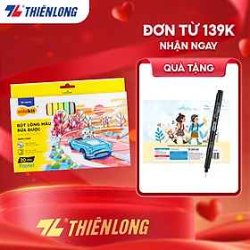 Bút lông màu Fiber Pen 20 màu Pastel Thiên Long Colokit rửa được an toàn sử dụng tô màu, vẽ tranh, calligraphy SWM-C008