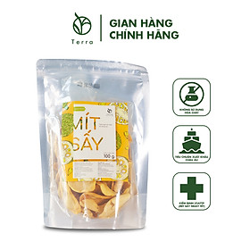 Mít sấy khô giòn rụm Terra nguyên vị không tẩm đường nguyên miếng không vụn – Đồ ăn vặt siêu ngon 100gr