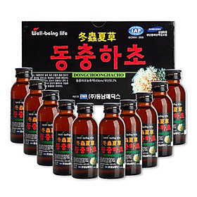 Hộp nước uống đông trùng hạ thảo- Dongchoonghacho (10 chai x 100ml)