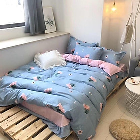 Set vỏ chăn ga gối Cotton Fabric - Hoa Sen mẫu mới 2019