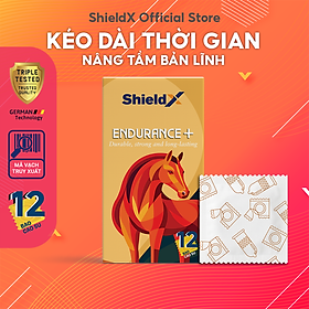 Bao Cao Su ShieldX Endurance+ Kéo Dài Thời Gian Yêu - Hộp 12 Cái