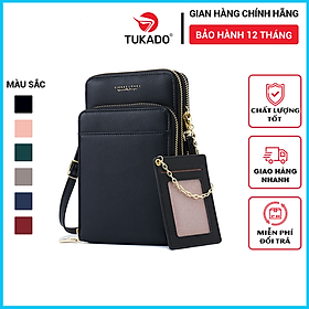 Túi Đeo Chéo Nữ Chính Hãng FOREVER YOUNG Dáng Vuông Nhiều Ngăn Đựng Điện Thoại Đựng Tiền Siêu Tiện Dụng FY15 - Tukado