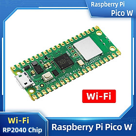 Mới Raspberry Pi Pico W Với WiFi Không Dây RP2040 Ban Phát Triển Vi Điều Khiển Tùy Chọn Vỏ Acrylic GPIO Đầu Bó: Tùy Chọn 1