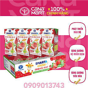 Thùng sữa nước trái cây Nutricare Smarta Grow (vị dâu) dinh dưỡng cho trẻ thấp còi (110ml)