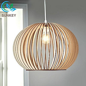 Đèn Trang Trí Globle - Đường Kính 45cm - Phù Hợp Với Mọi Không Gian Trang Trí - Chất Liệu Gỗ Plywood