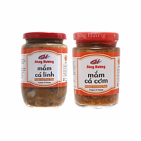 Combo 1 Hũ Mắm Cá Linh 400g + 1 Hũ Mắm Cá Cơm 440g Sông Hương Foods