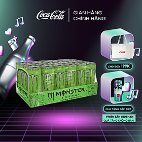 Lốc 24 Lon Nước Tăng Lực Giải Khát Monster Energy Ultra Paradise 355ml/Lon Sale 25.3 Coca-Cola Official Store